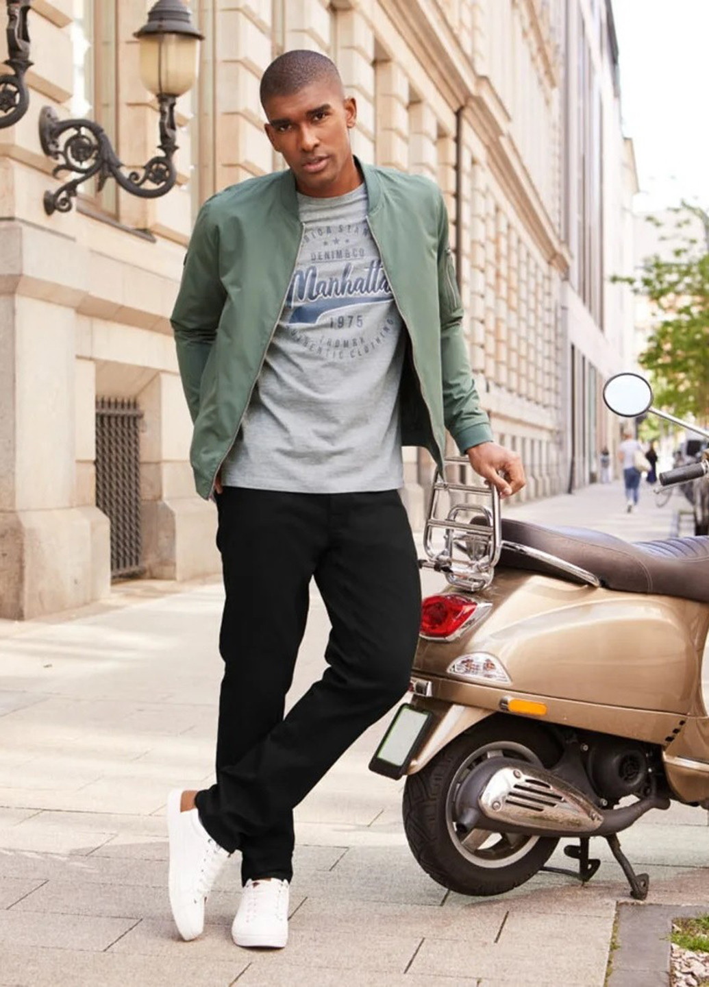 Сіра футболка Stock & Hank