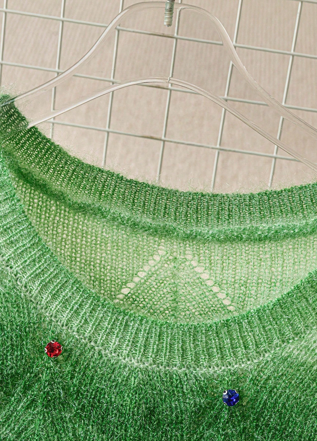 Зеленый демисезонный джемпер джемпер SHEIN