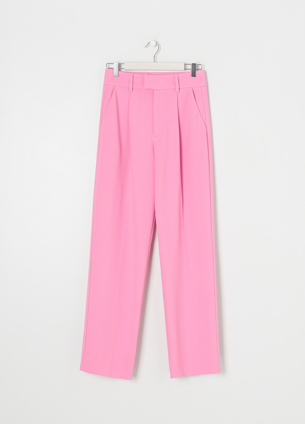 Розовые кэжуал демисезонные классические брюки Sinsay