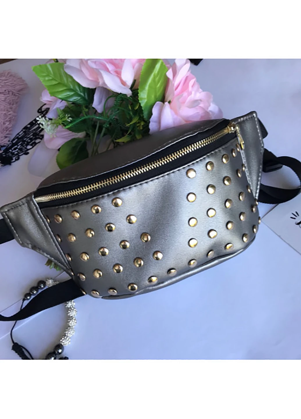 Жіноча сумка на пояс (бананка) 31х12х5 см Sambag (242189101)