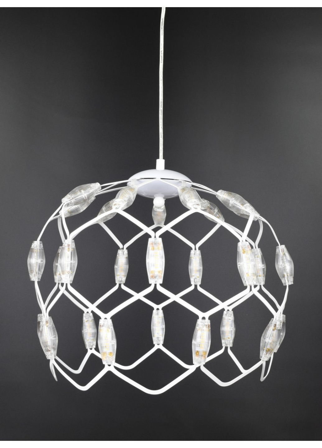 Люстра потолочная LED D1288/400-wh Белый 42х40х40 см. Sunnysky (253627310)