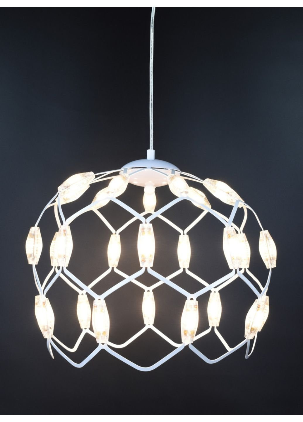 Люстра потолочная LED D1288/400-wh Белый 42х40х40 см. Sunnysky (253627310)