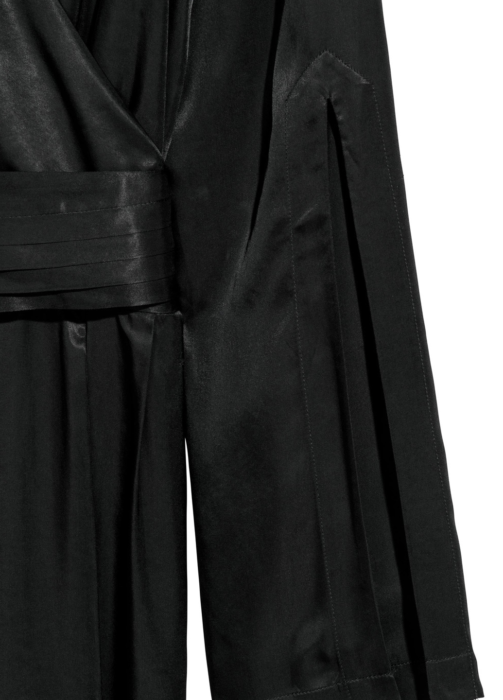 Комбінезон H&M комбінезон-брюки однотонний чорний кежуал віскоза
