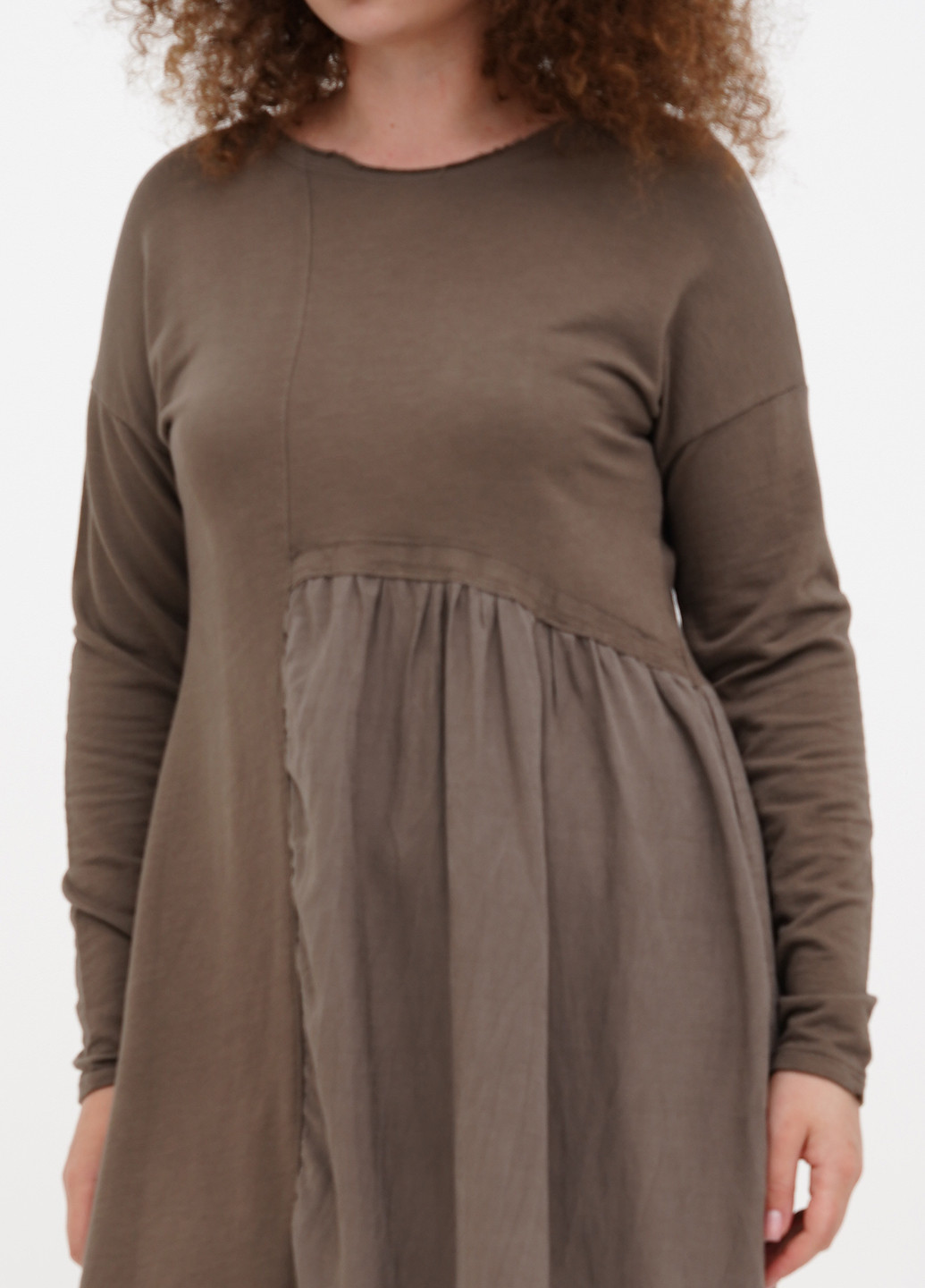 Темно-бежева кежуал сукня Made in Italy однотонна