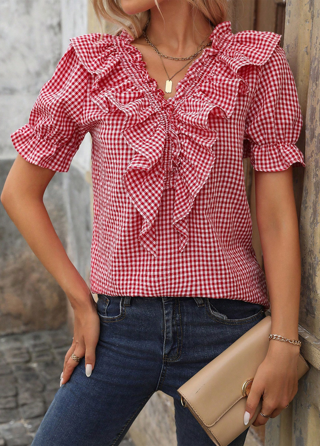 Червона блуза SHEIN