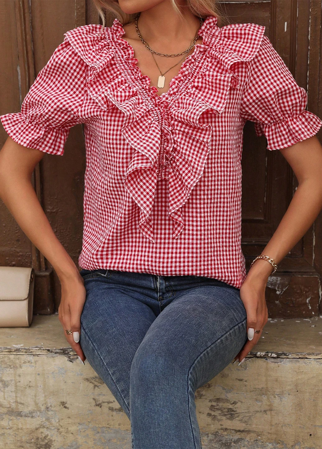 Червона блуза SHEIN