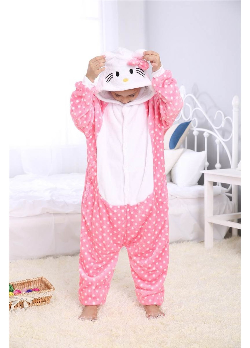 пижама Hello Kitty в горошек для детей Кигуруми (253709692)