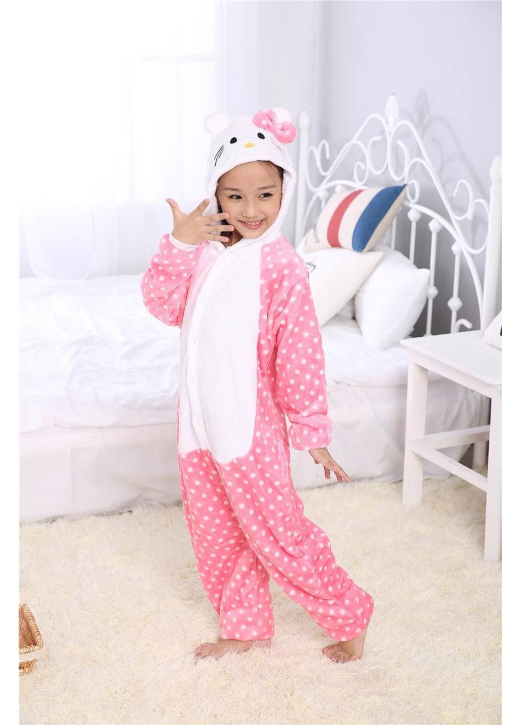 пижама Hello Kitty в горошек для детей Кигуруми (253709692)