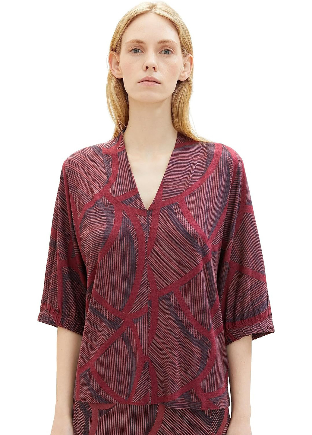 Бордова блуза Tom Tailor