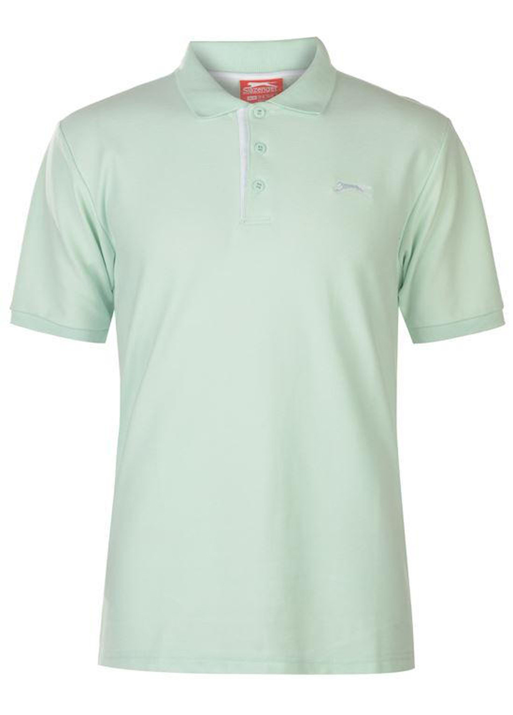 Бледно-зеленая футболка-поло для мужчин Slazenger с логотипом