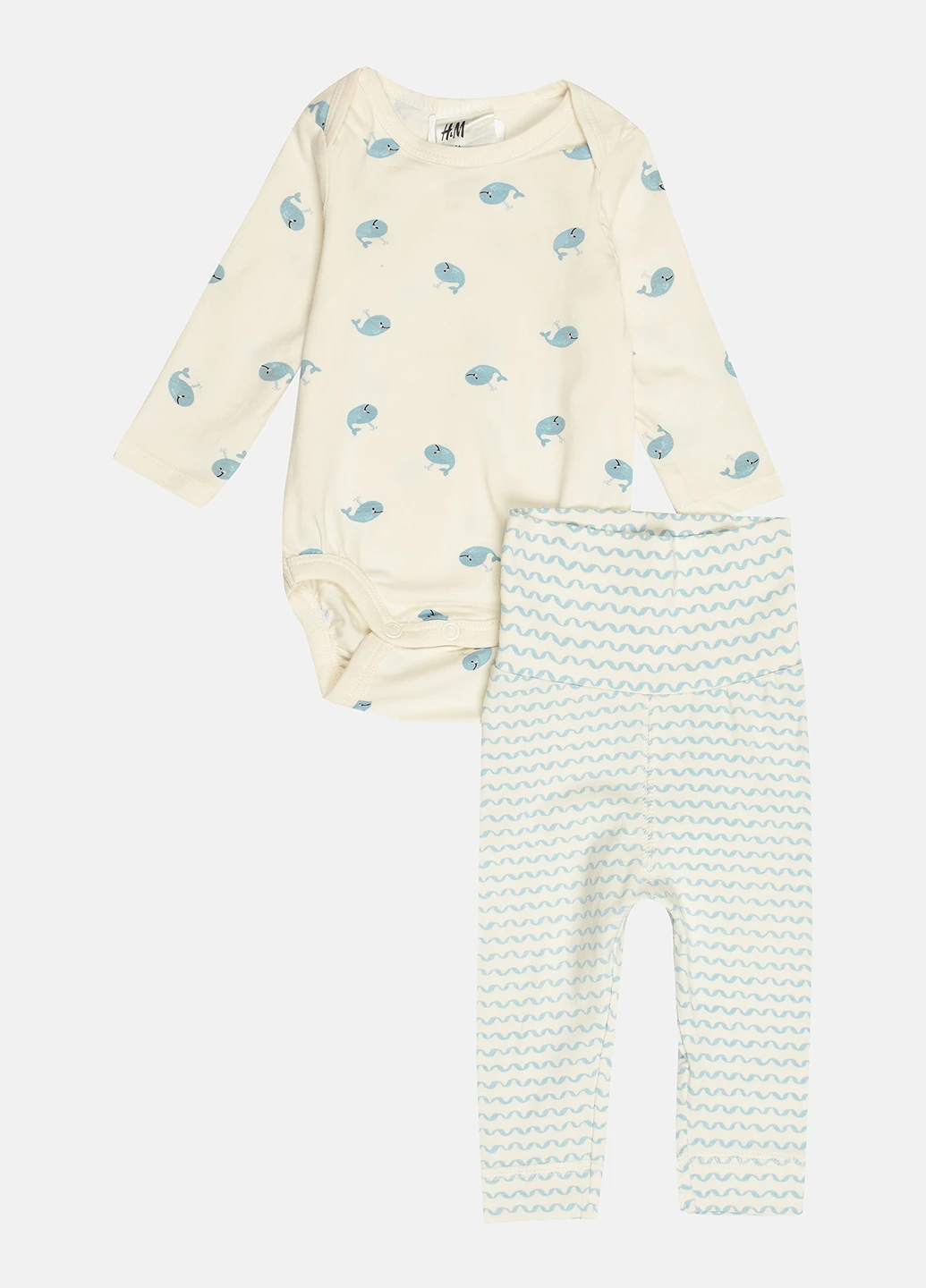 Комбінований демісезонний комплект (боді, брюки) H&M