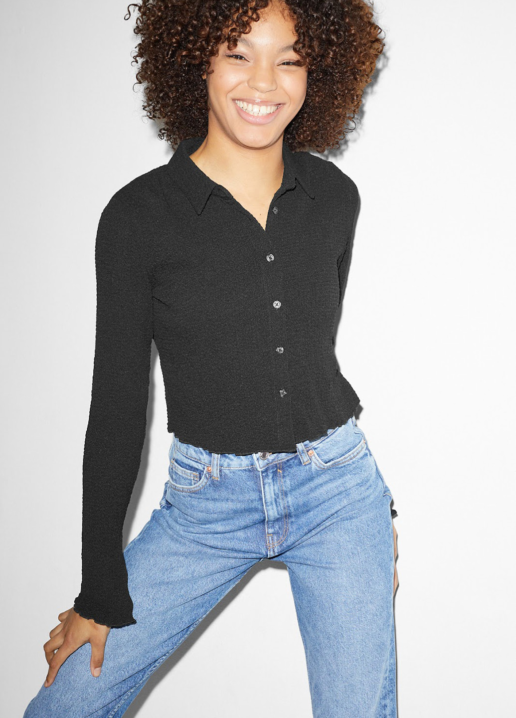 Чёрная блуза C&A