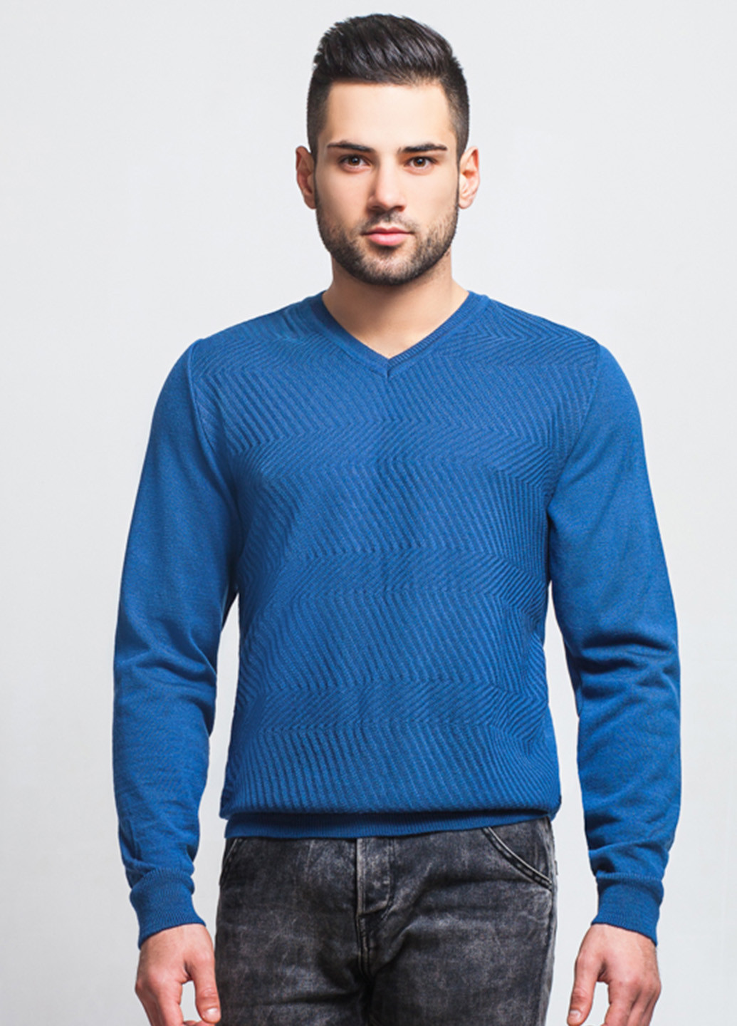 Светло-синий демисезонный пуловер пуловер SVTR