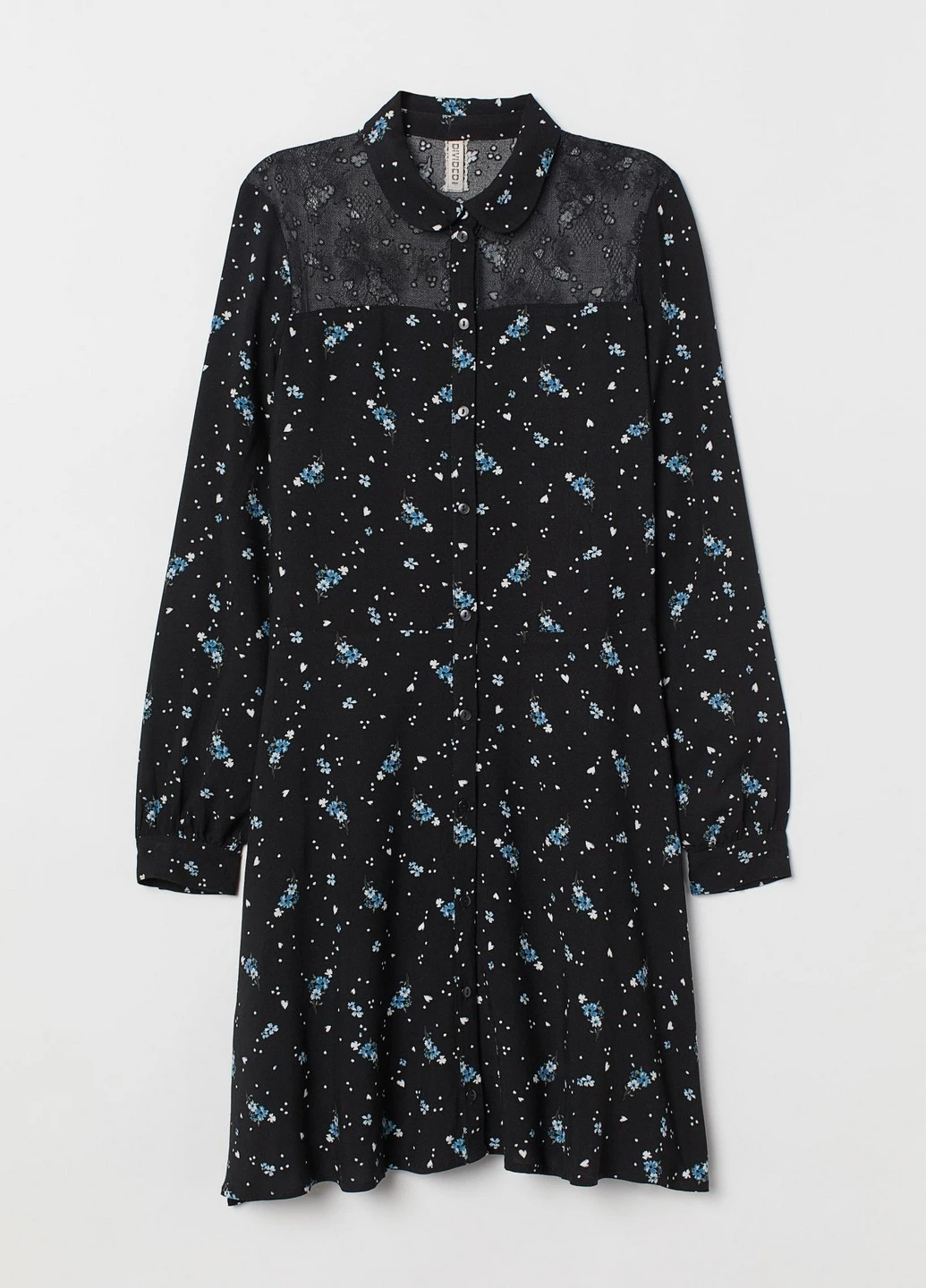 Черное кэжуал платье H&M