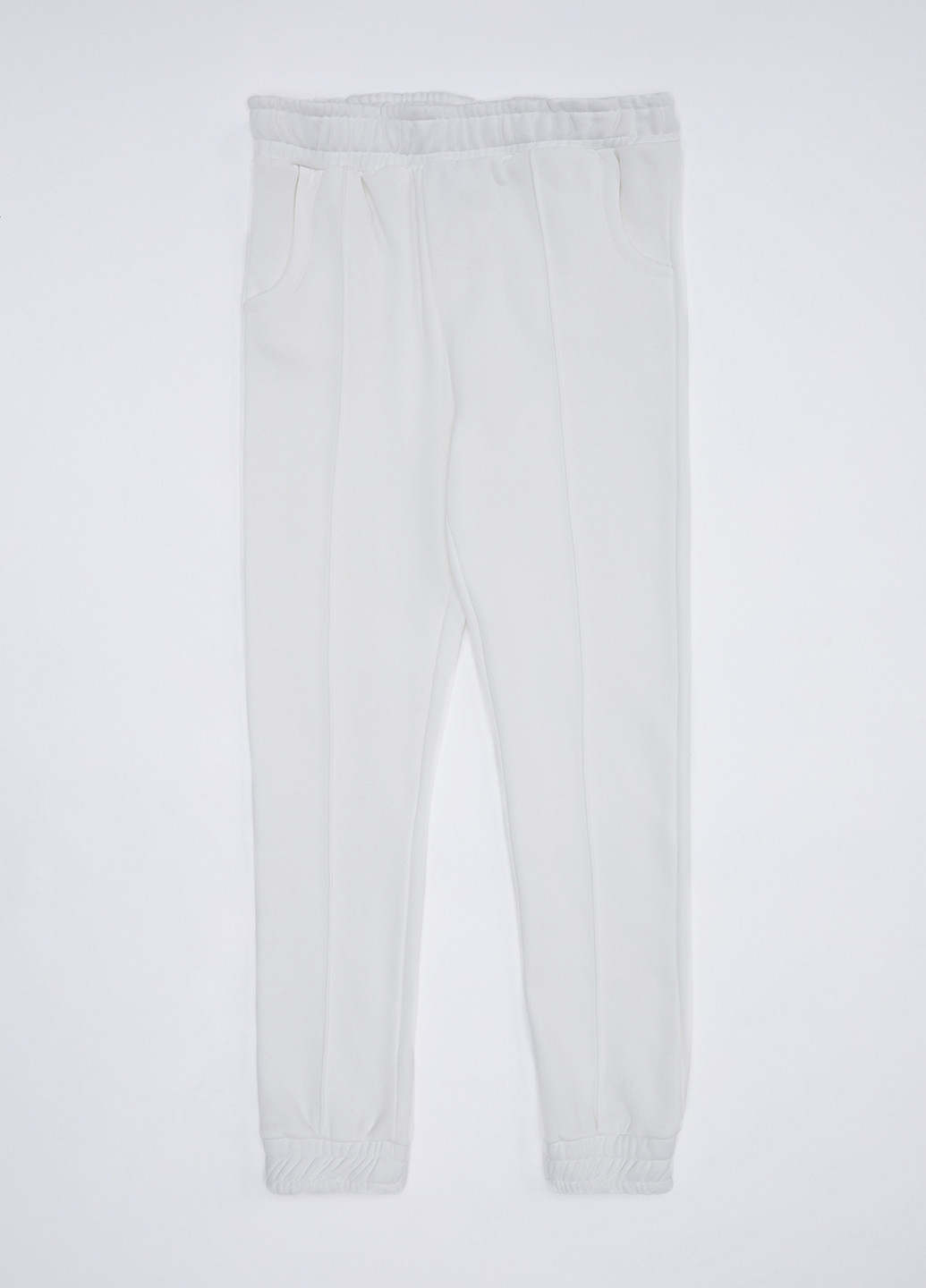 Белые спортивные демисезонные брюки джоггеры DeFacto