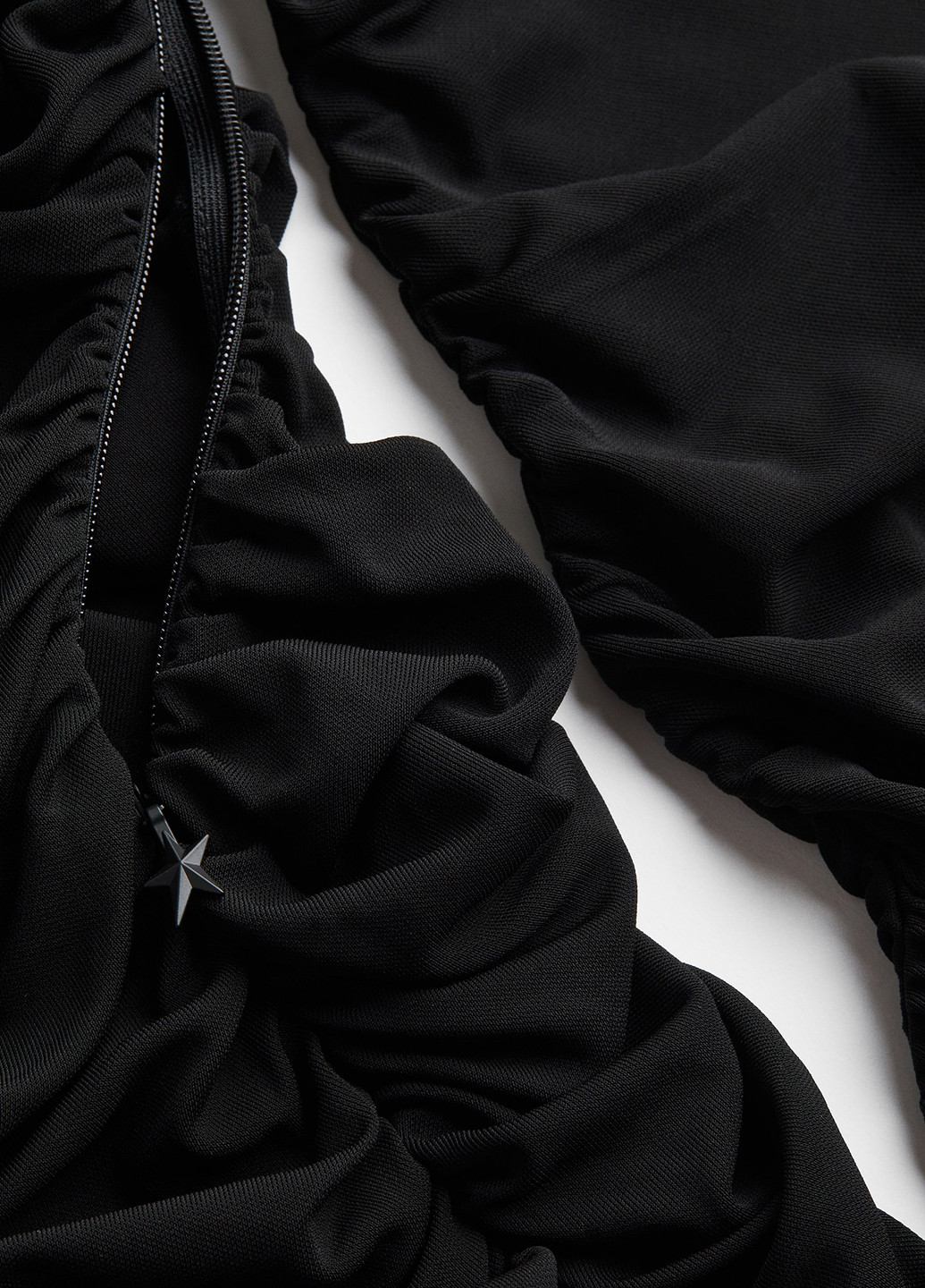 Черное коктейльное, вечернее, кэжуал платье силуэтная H&M х Mugler однотонное