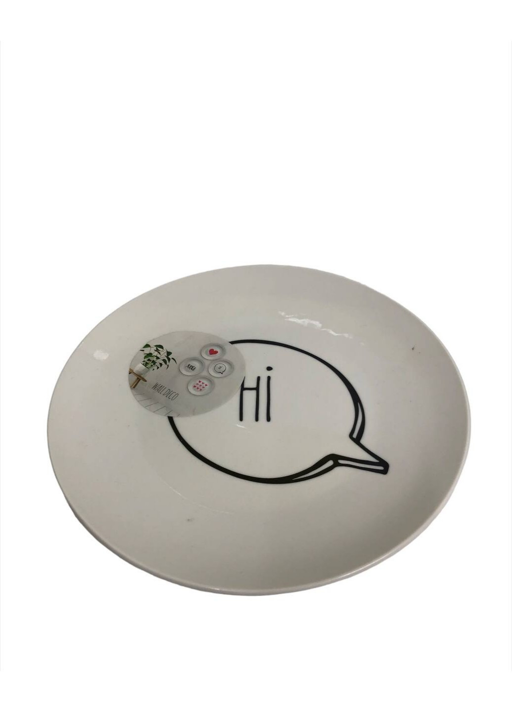 Декоративная тарелка на стену "Hi" 22,5 х 2,5 см EDEKA (255243118)