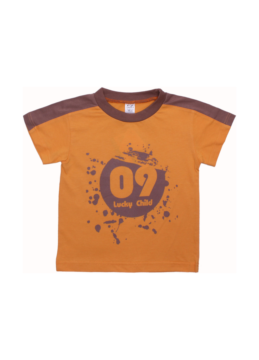 Оранжевая летняя футболка Валери-Текс