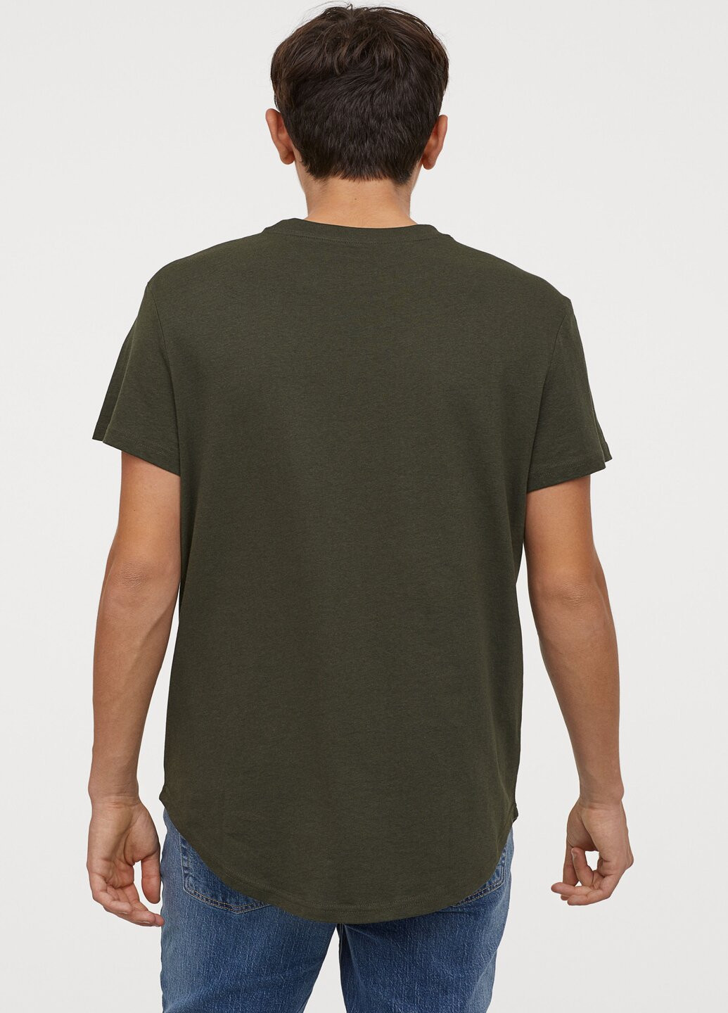 Хаки (оливковая) футболка H&M
