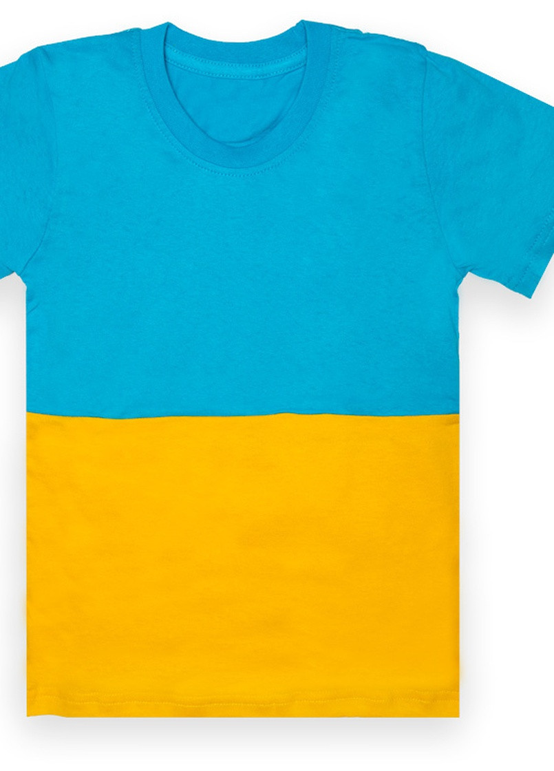 Голубая летняя детская универсальная футболка *прапор* Габби