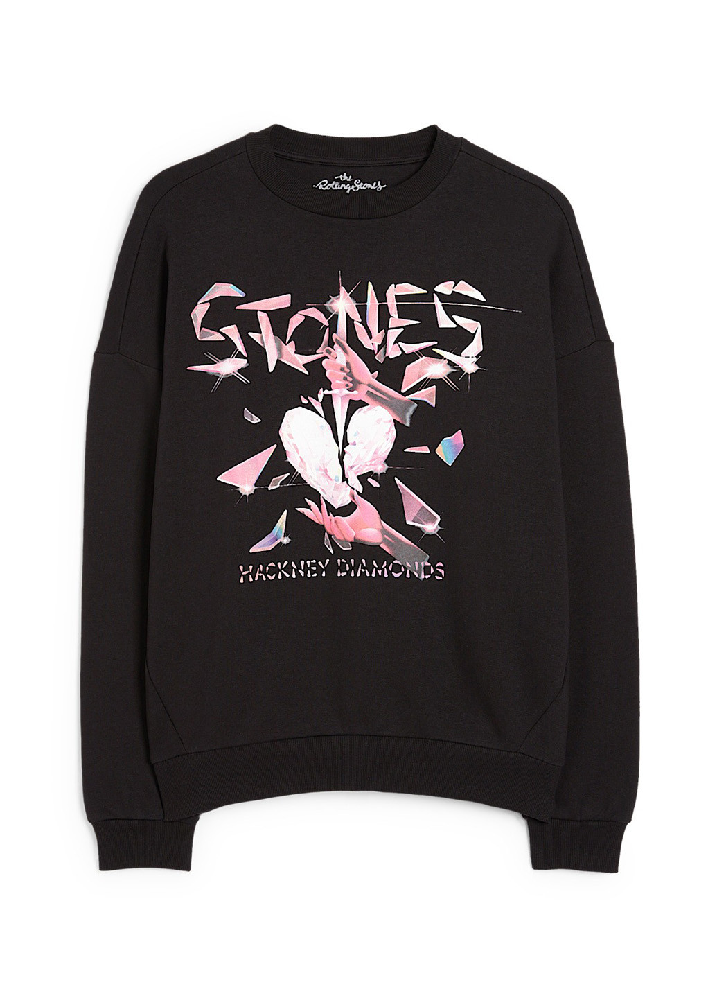 Черный свитшот C&A надпись без декора (314477125)