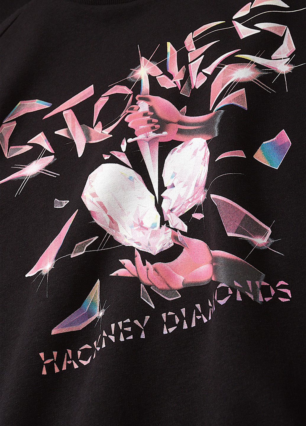 Черный свитшот C&A надпись без декора (314477125)