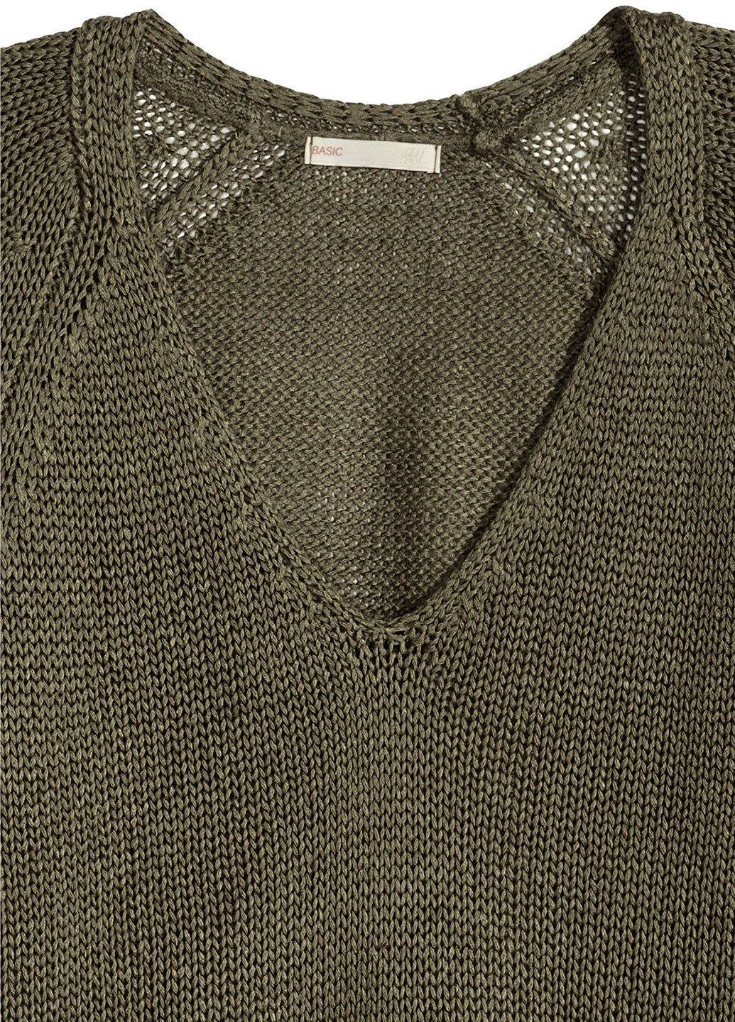 Оливковий (хакі) демісезонний пуловер пуловер H&M
