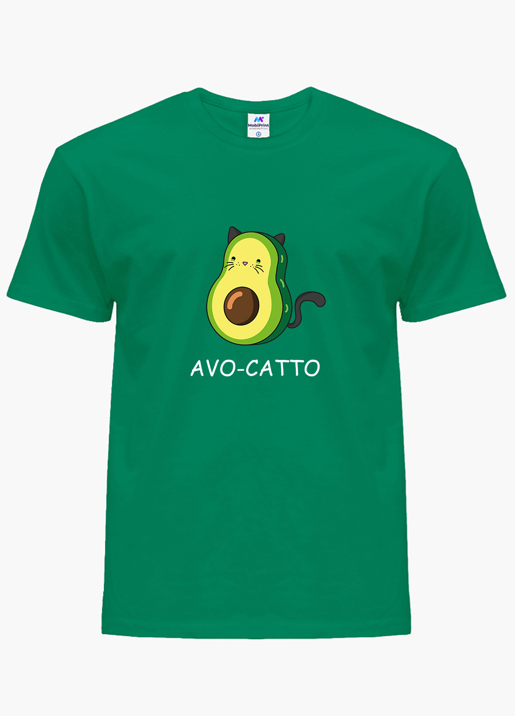 Зелена демісезонна футболка дитяча авокадо (avocado) (9224-1372) MobiPrint