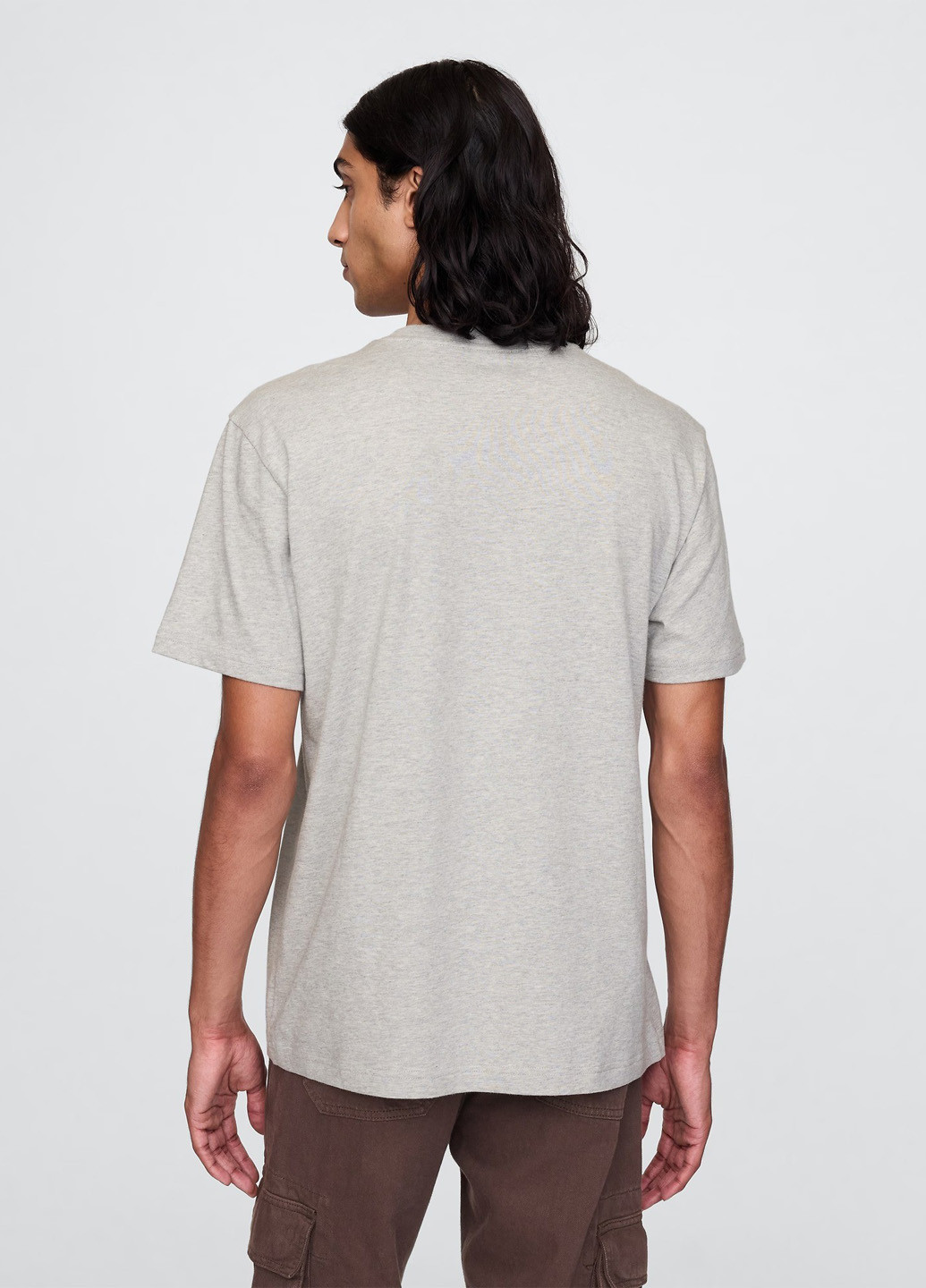 Светло-серая футболка Gap