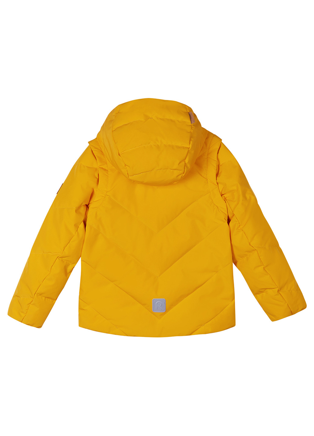 Желтая зимняя куртка пуховая 2в1 Reima Porosein