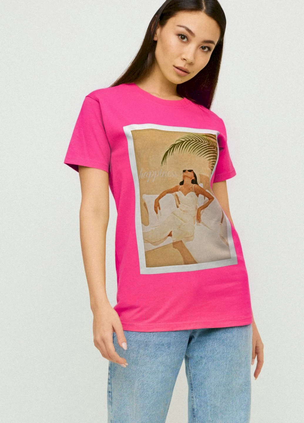 Футболка Boyfriend / air print / YAPPI - (237407721)
