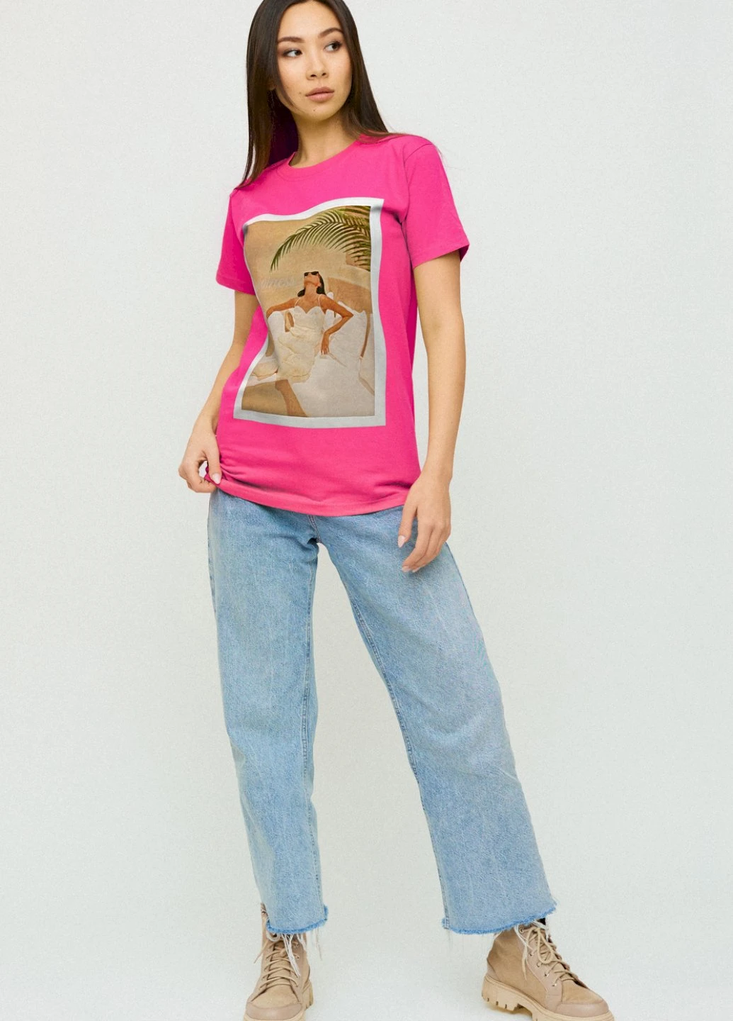Футболка Boyfriend / air print / YAPPI - (237407721)