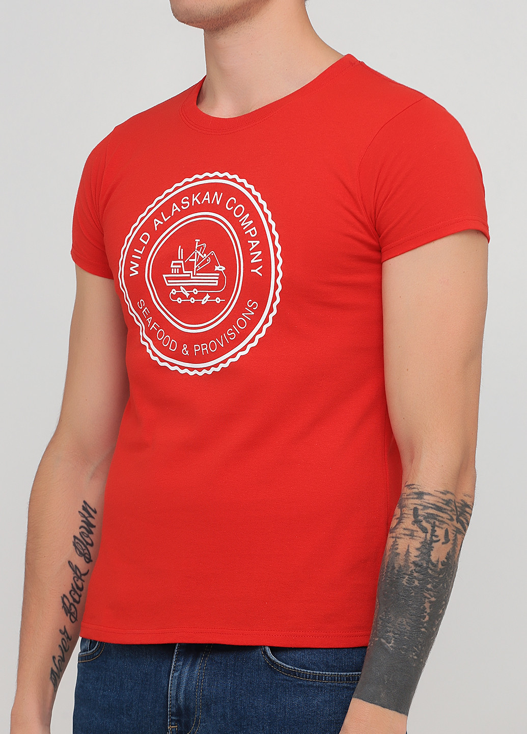 Червона футболка Gildan