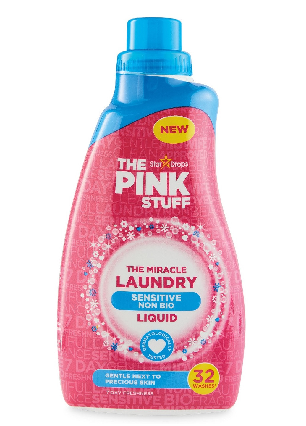 Засіб для прання The Miracle Laundry Sensitive Non Bio 960ml (32 прання) The Pink Stuff (251788322)