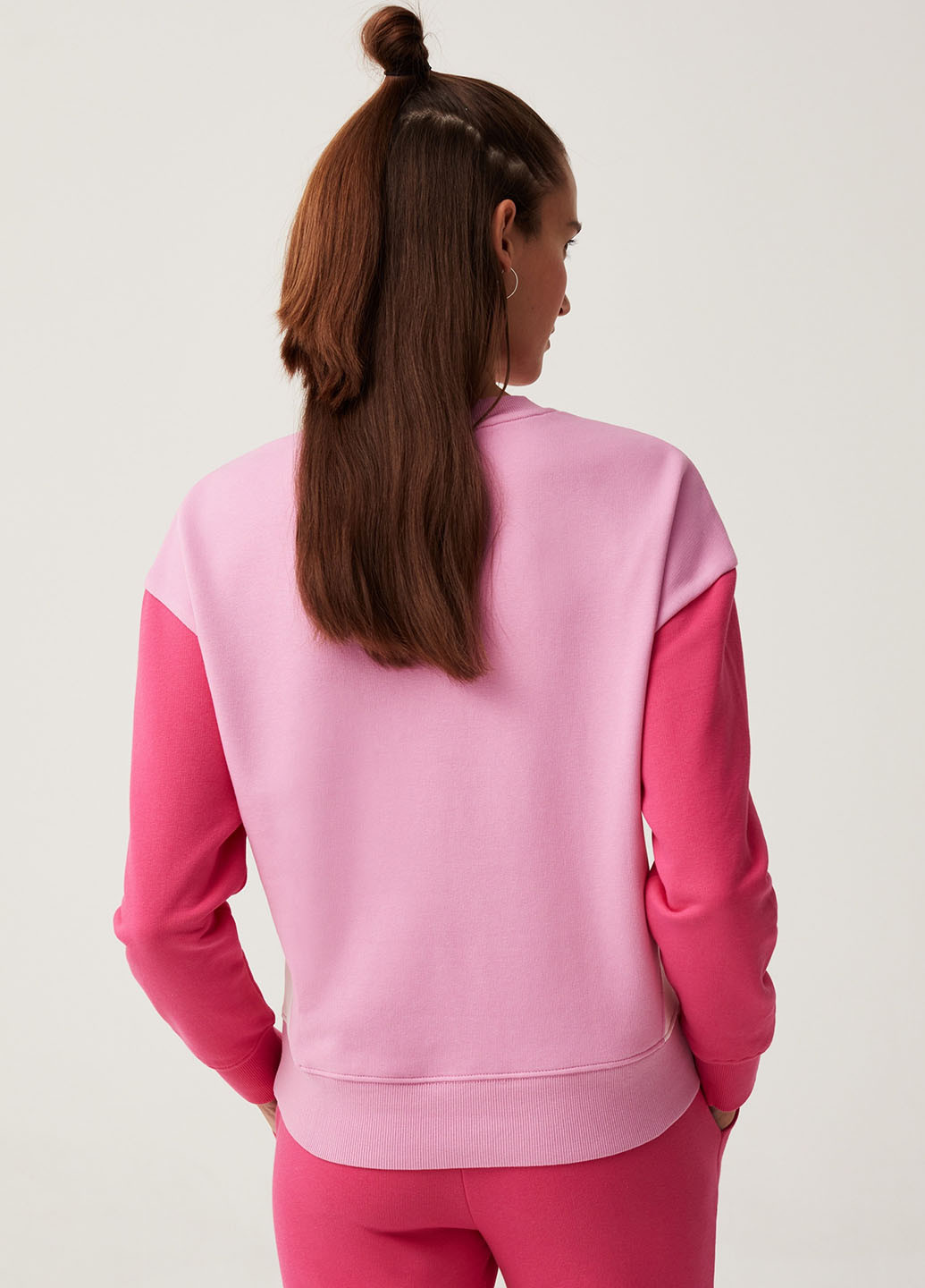 Комбинированный свитшот OVS однотонный без декора (329047647)