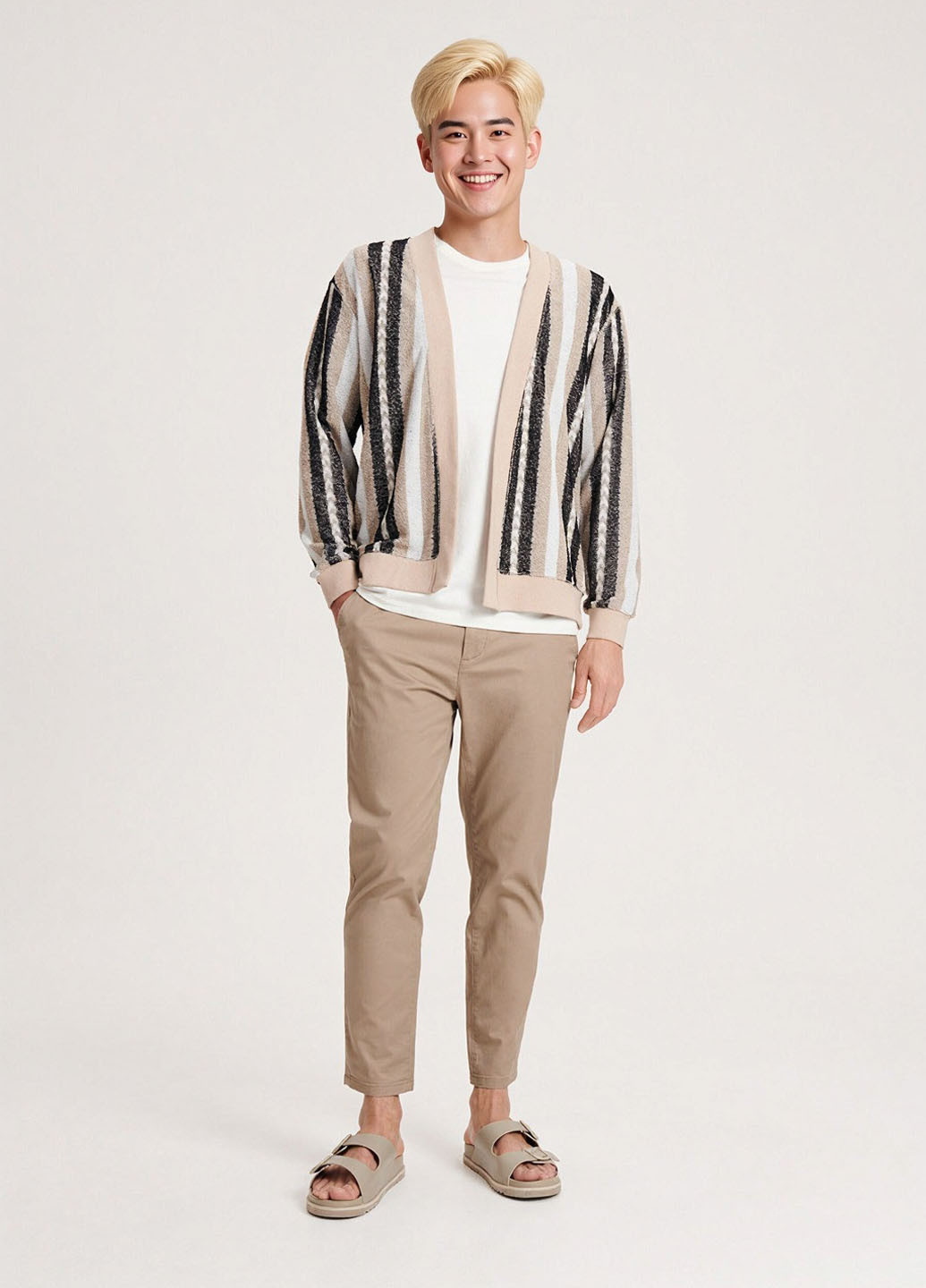 Бежевый демисезонный кардиган Reserved