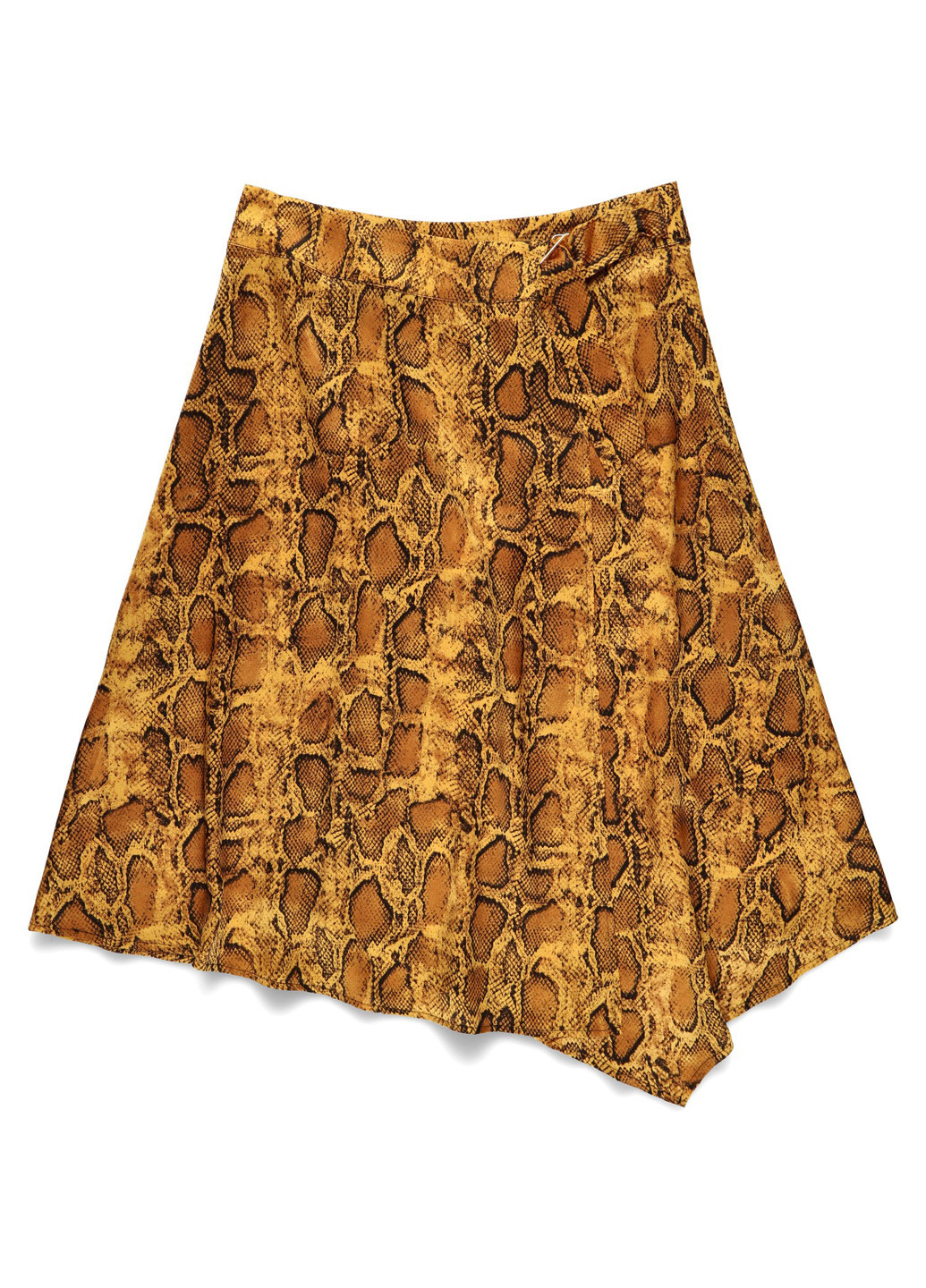 Желтая кэжуал змеиный юбка Love Copenhagen клешированная, на запах