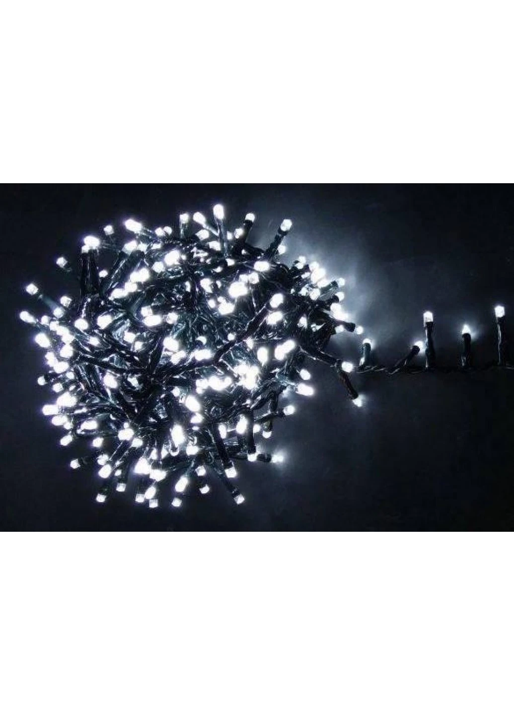 Гирлянда светодиодная 25 м на 500 LED, черный шнур (Белый) Power (254426025)