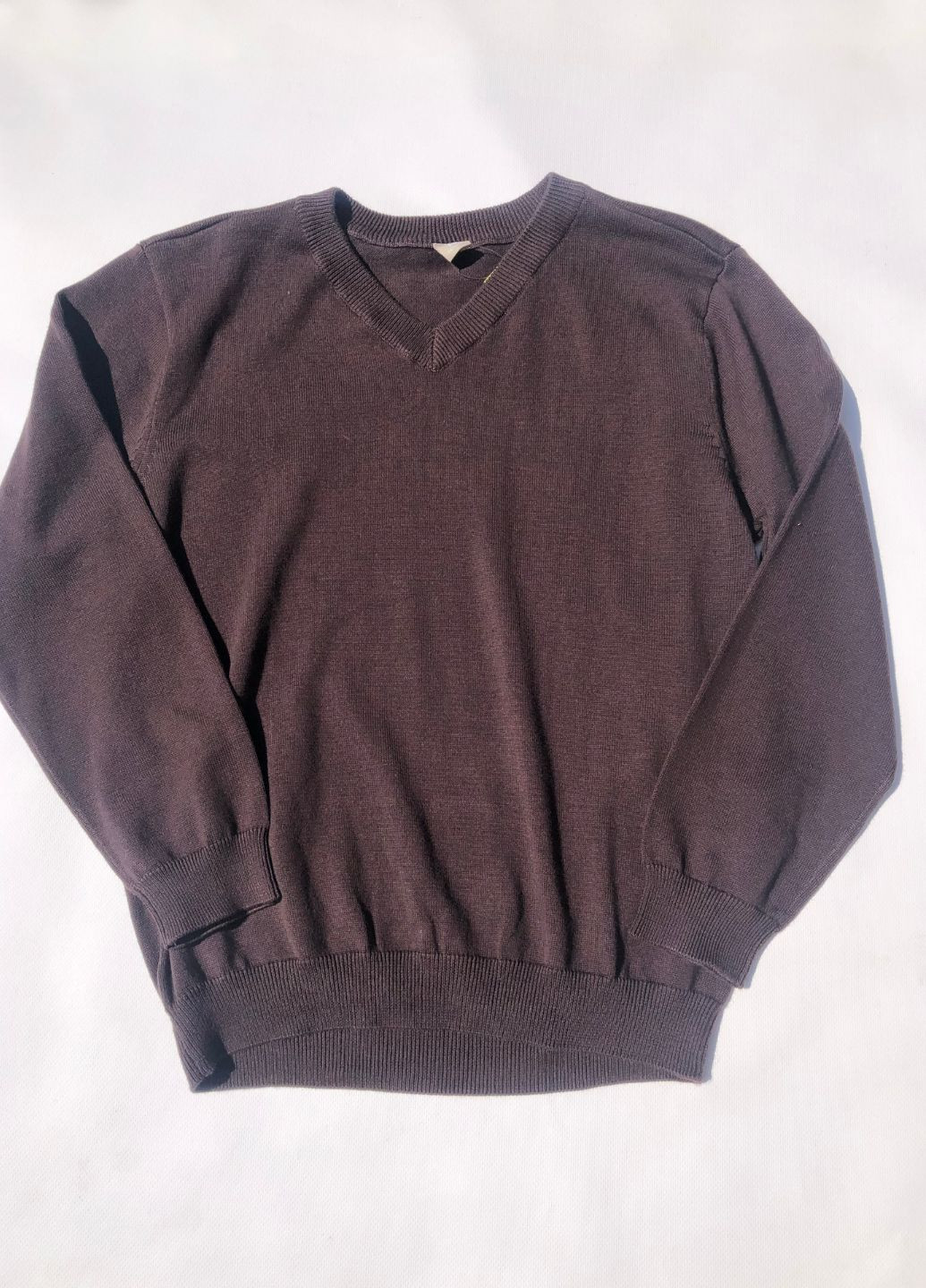 Коричневий демісезонний пуловер хлопчику пуловер TU