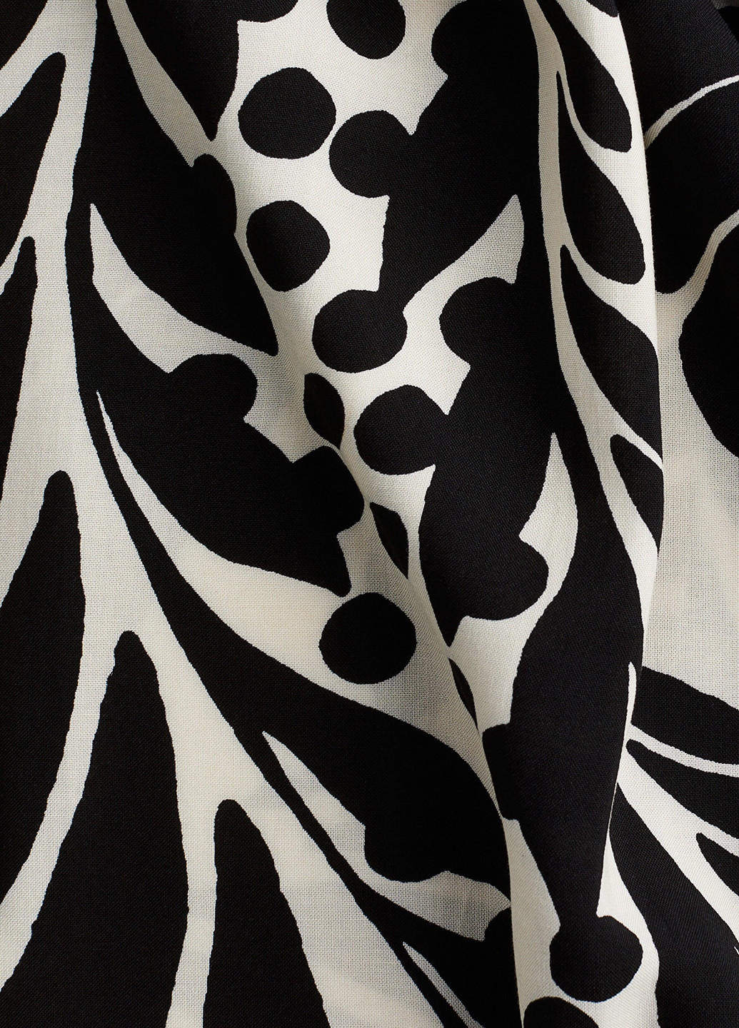 Комбинированное кэжуал платье H&M с рисунком