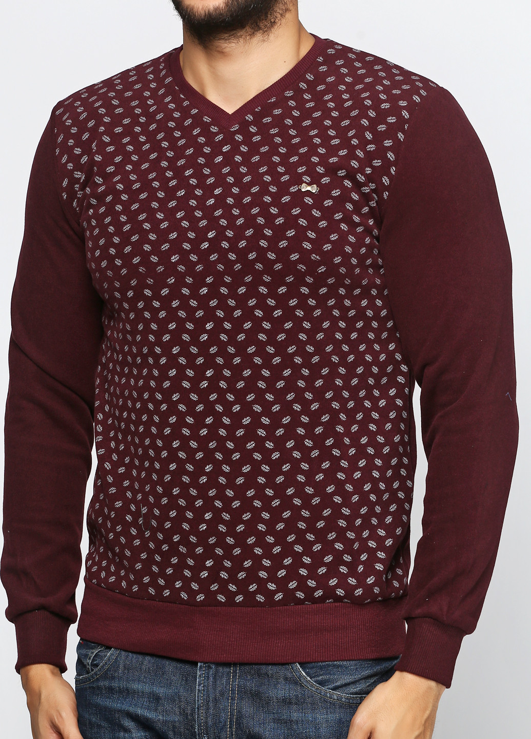 Бордовый демисезонный пуловер пуловер DKM
