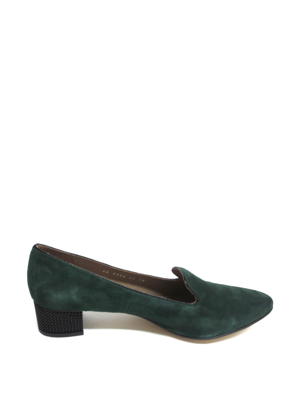 Туфлі Stepter туфлі-човники однотонні темно-зелені кежуали