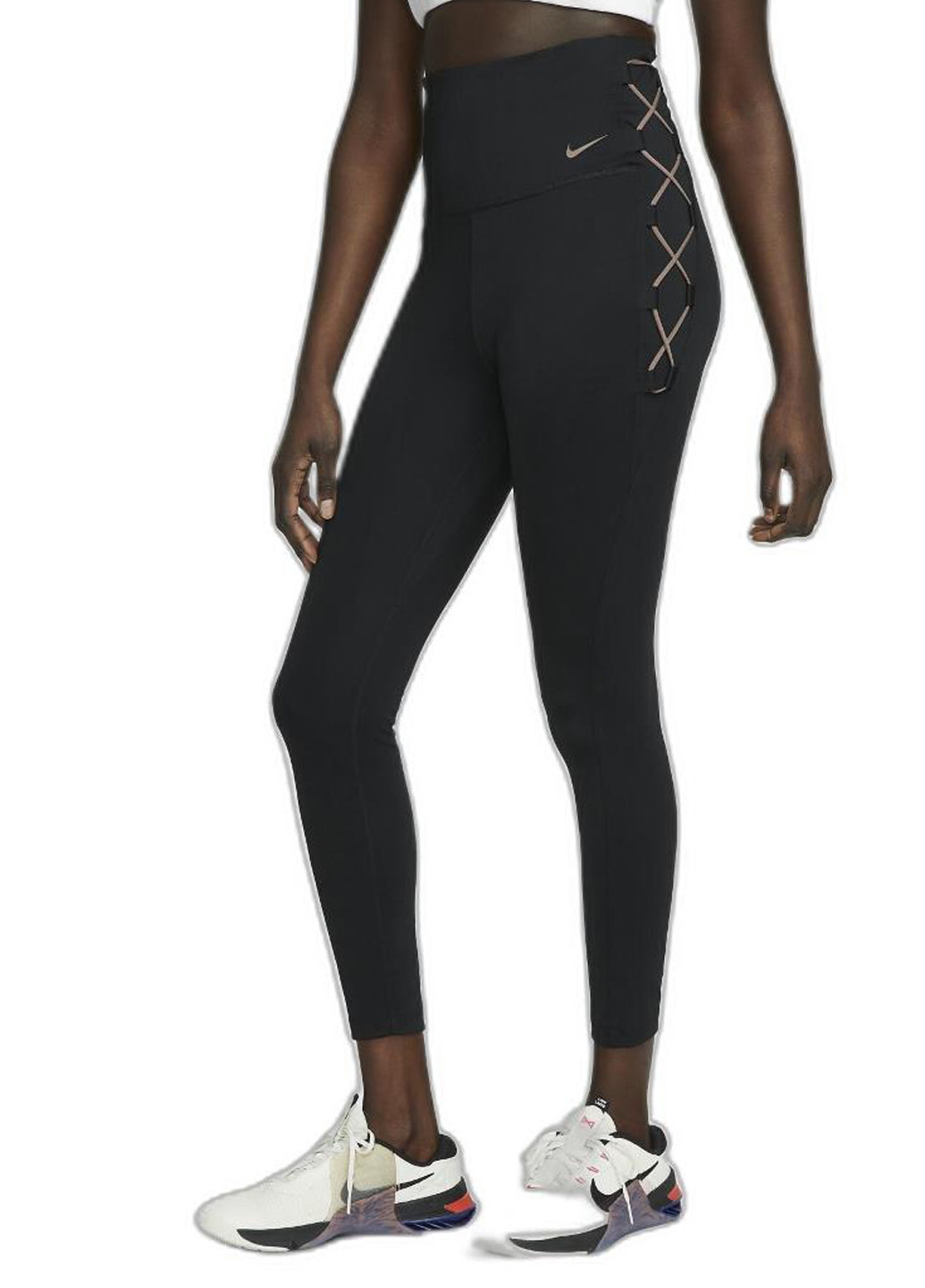 Черные демисезонные леггинсы dx0006-010 Nike
