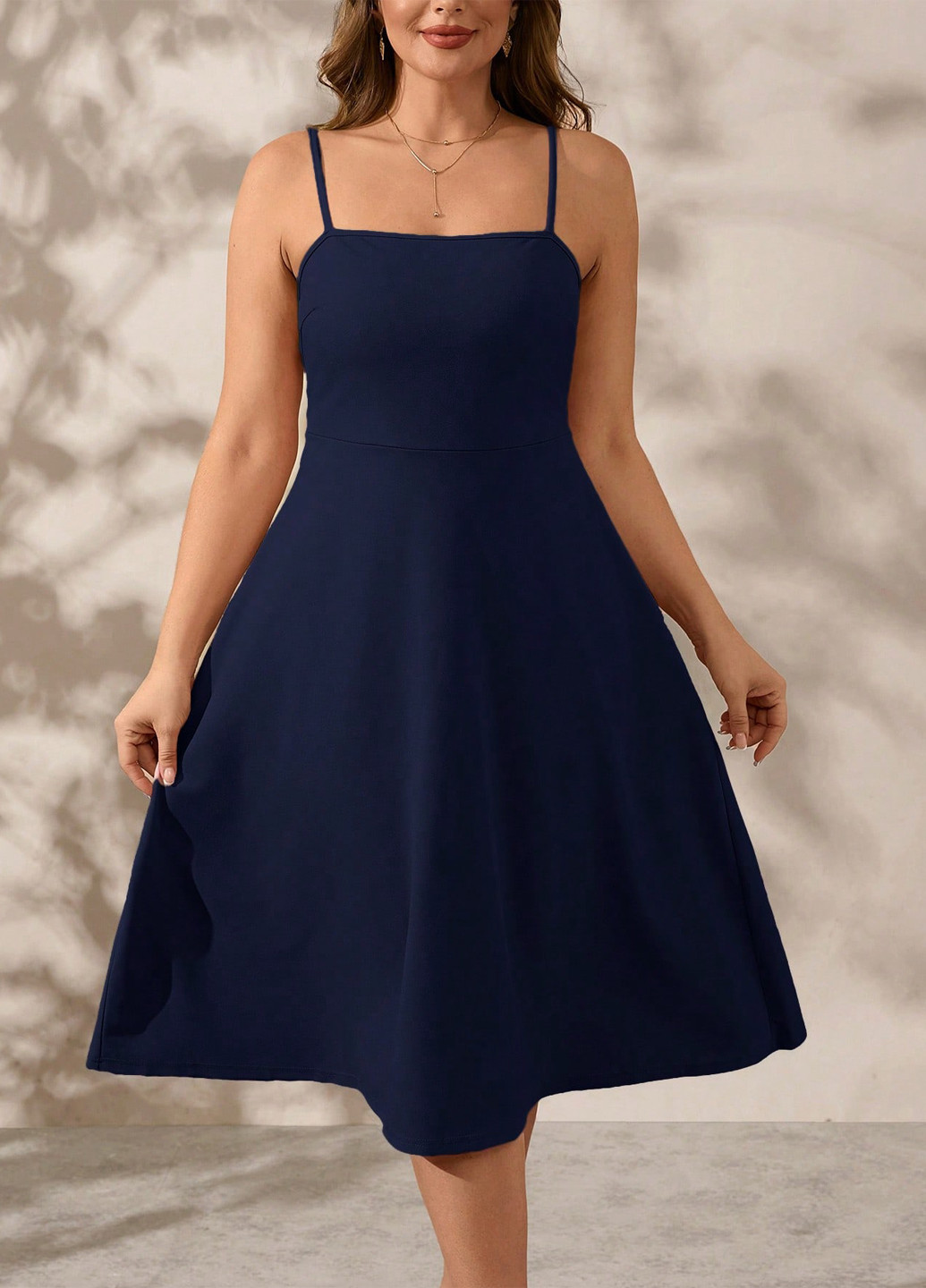 Темно-синій демісезонний комплект (кардиган, сукня) SHEIN