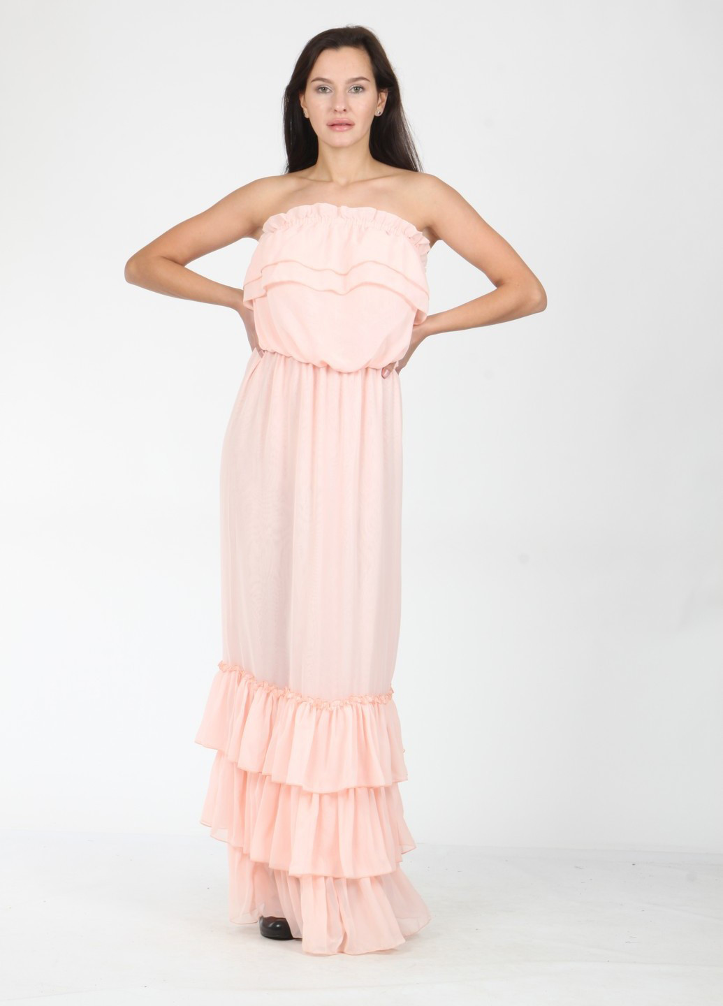 Рожева вечірня плаття, сукня Mozah однотонна