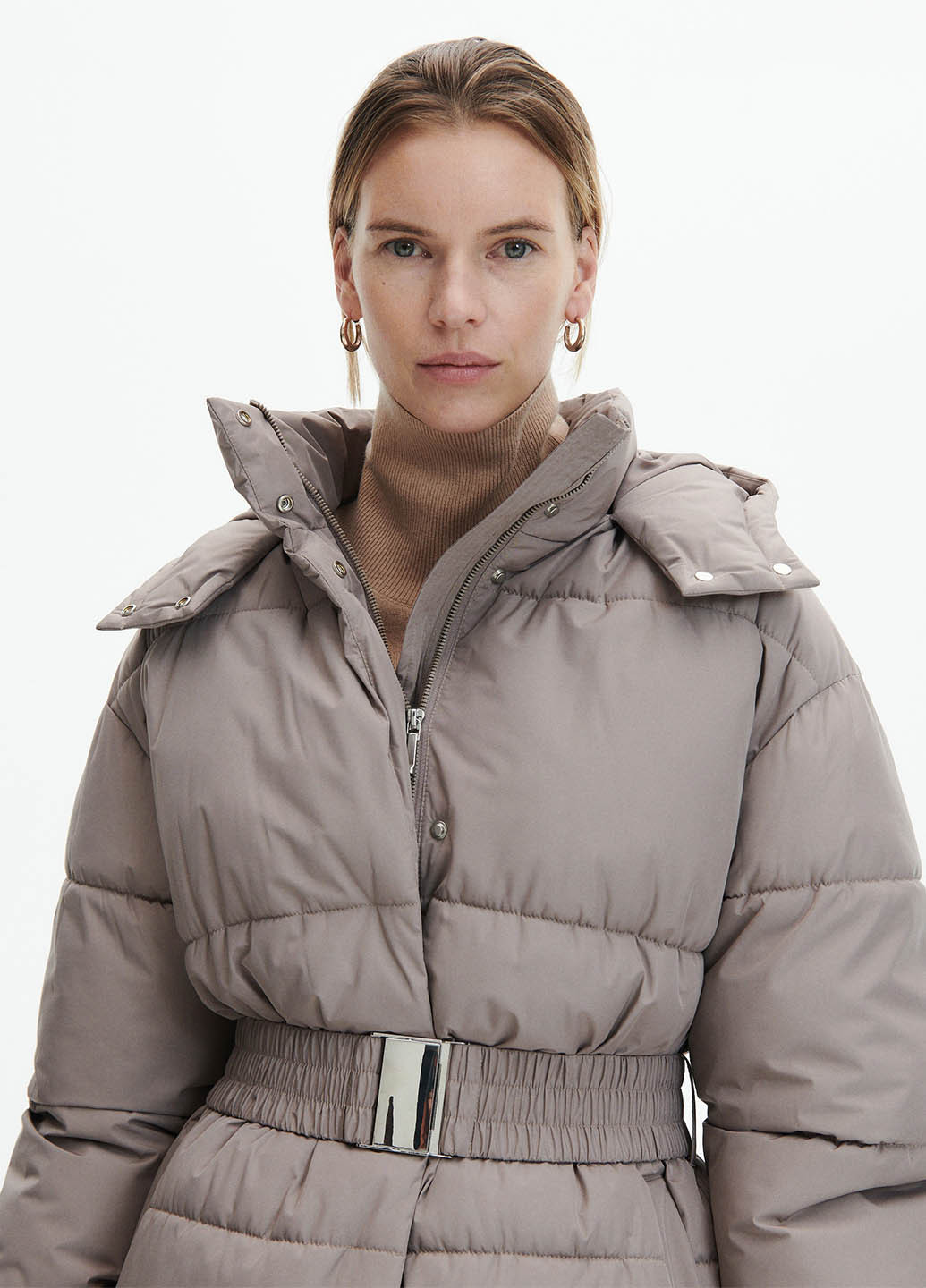 Серо-бежевая зимняя куртка Reserved