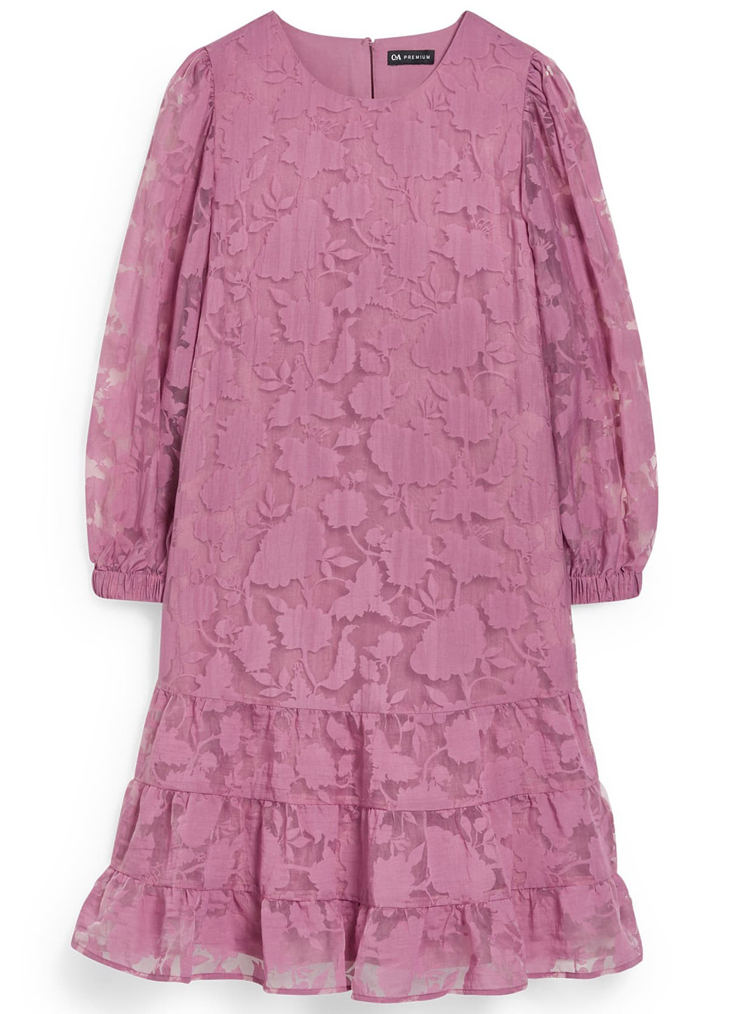 Сиреневое кэжуал платье C&A однотонное