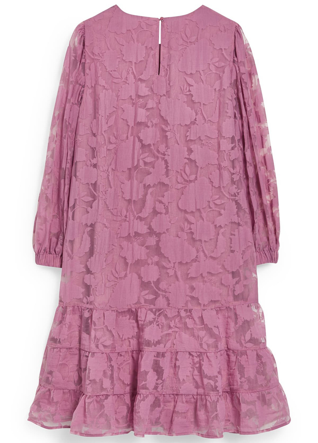 Сиреневое кэжуал платье C&A однотонное