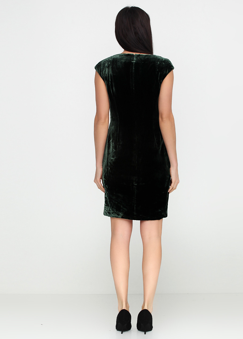 Темно-зеленое кэжуал платье Ralph Lauren однотонное