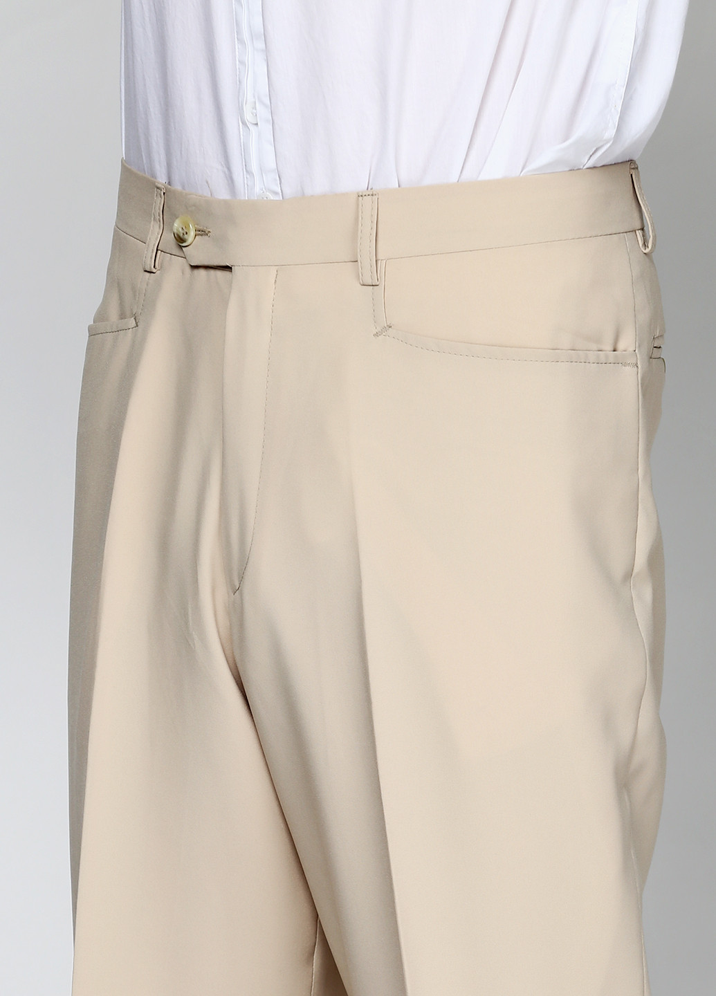 Светло-бежевый демисезонный костюм (пиджак, брюки) брючный Bocodo